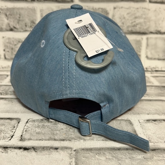 Disney Adjustable Ball Cap, NWT, Light Blue Denim, Embroidered, Light Weight - Picture 3 of 6